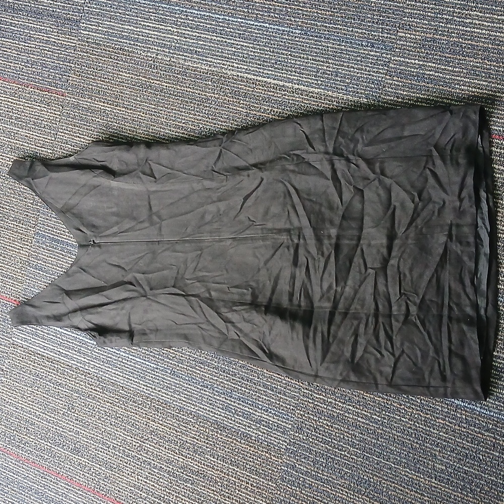 Tommy Bahama Black V Neck Tank Midi Dress Size 8 - Picture 7 of 8